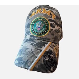 Official U.S. Army Licensed Digital Camo Baseball Cap Hat New Kys Design